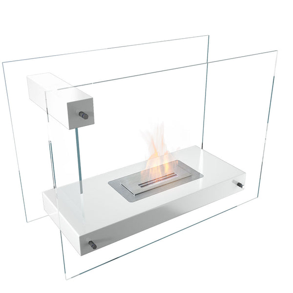 Camino a Bioetanolo da Pavimento 110x78 cm Flig Tulsa Bianco sconto