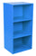 Libreria Modulare 3 Ripiani 40x29,5x80 cm in Pannello Truciolare Blu