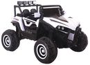 Macchina Elettrica per Bambini 2 Posti 12V Kidfun Fuoristrada 4x4 Bianco