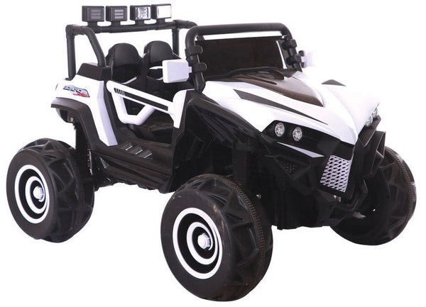 sconto Macchina Elettrica per Bambini 2 Posti 12V Kidfun Fuoristrada 4x4 Bianco