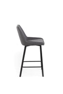 Set 2 Sgabelli 50x44xH94 cm in Tessuto Fox Grigio Scuro