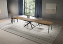  Tavolo Allungabile 200-460x90x77 cm Niket Noce Gambe Antracite