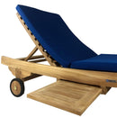 Cuscino per Lettino Prendisole Elafonisi Sfoderabile Spesso 5 cm Blu      