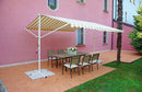 Gazebo da Giardino in Ferro 4x4m Vorghini Marquise Giallo e Marrone