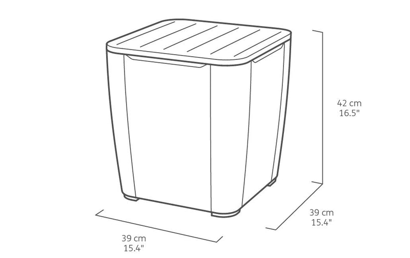Set Tavolino e 2 Poltrone da Giardino Effetto Rattan Keter Iowa Balcony Antracite