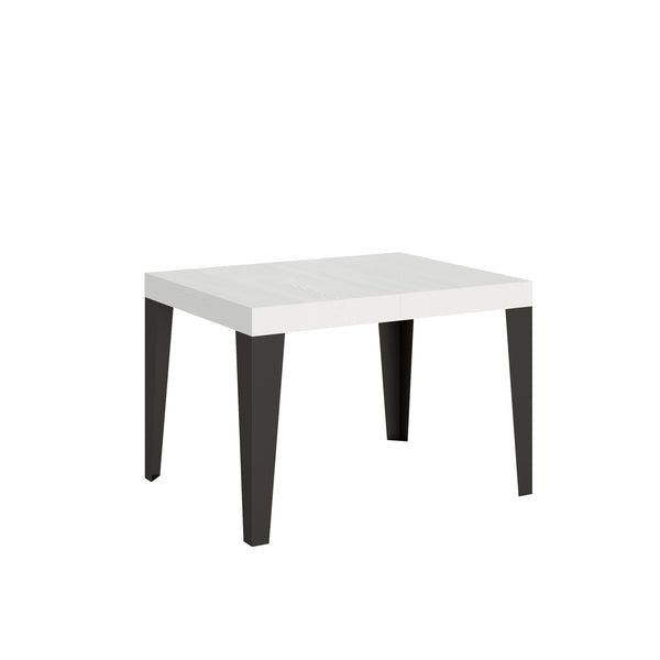 Tavolo Allungabile 110-194x70x77 cm Flame Bianco Frassino e Antracite acquista