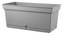 Vaso in Polipropilene con Riserva d'Acqua e Sottovaso Tulli Aqua Elements Grigio Varie Misure