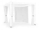 Set 4 Teli Laterali con Zanzariera per Pergola Ocean 3x3 Bianchi