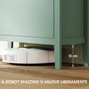 Scarpiera Slim per 14 Paia di Scarpe 80x24x95,5cm 2 Cassetti Verde   