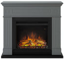 Camino Elettrico da Pavimento Effetto Fiamma 1500W Tagu Larsen Grigio Scuro