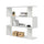 Libreria Moderna 3 Ripiani  110x97x25 cm in Legno Melaminico Bianco Opaco