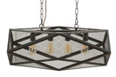 Lampadario Cage 75x27x28 cm in Ferro