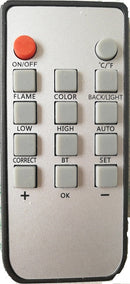 Camino Elettrico da Parete Effetto Fiamma 2000W CheminArte Volcano Nero