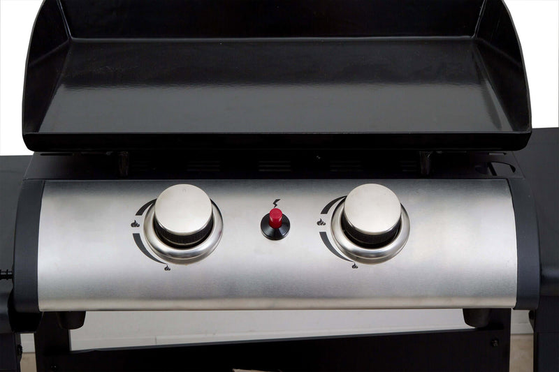 Piastra di Cottura a Gas GPL Portatile 2 Fuochi Qlima FPG102 Nera