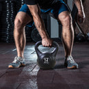 Kettlebell per Allenamento 12 Kg in PVC e Sabbia Nero