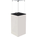 Stufa a Gas da Esterno 154,70x48,2x48,2cm Flig Gastonia Bianco Lucido con Vetri