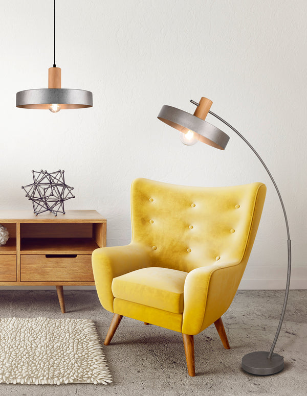 Piantana da Interno a Led in Metallo Nichel Anticato acquista