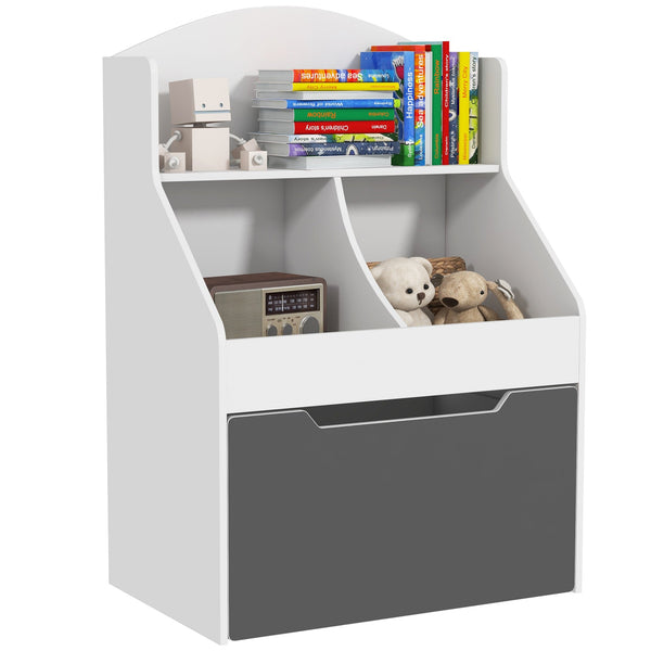 Libreria per Bambini 2 Livelli con Cassetto 62x40x88 cm Bianco sconto