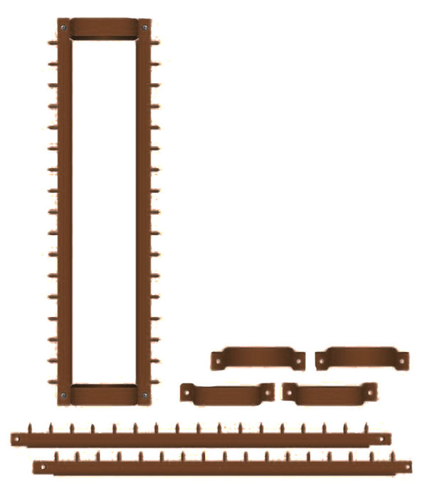 Sistema Antiladro con Punte in Acciaio per Pluviali Quadrati Tubi Esterni 120x120 mm Marrone acquista