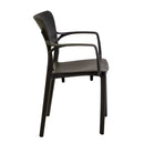Sedia da Giardino 54,5x53xh84 cm in Polipropilene Damla Antracite