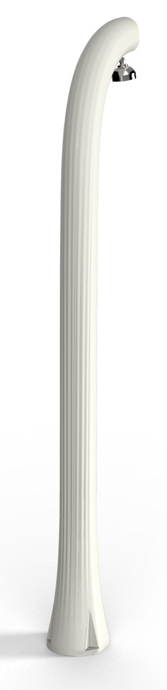 Doccia Solare da Esterno Giardino 30L Miscelatore e Lavapiedi Arkema Jolly Plus Bianco