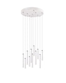 Lampada a Sospensione da Interno a LED in Metallo Bianco Opaco