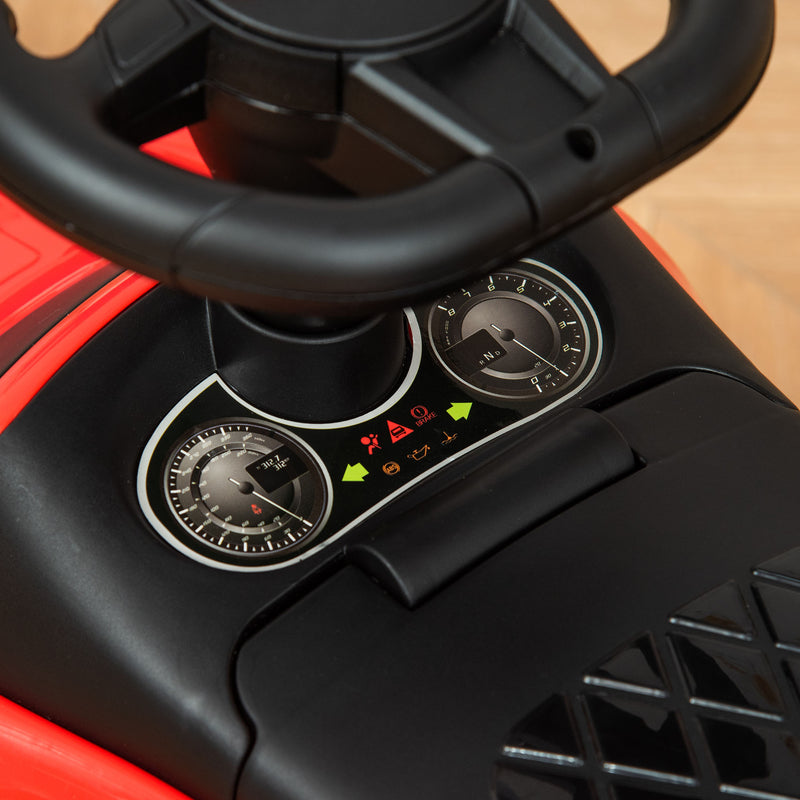 Auto Macchina Cavalcabile per Bambini Clacson e Musica Rossa  