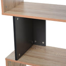 Libreria Moderna 4 Ripiani 60x30x136 cm in Truciolato  Rovere e Grigio