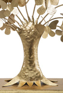 Albero della Vita con Farfalle Glam 63x13,5x60 cm in Ferro Oro