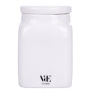 Barattolo Sale Grosso 9,5x9,5x14,5 cm in New Bone China VdE Tivoli 1996 Le Travisate Bianco