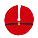 Copri base Albero di Natale in Tessuto Rosso cm Ø100