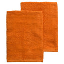 Set Spugna Asciugamani Ospite + Salvietta Arancio