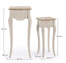 Set 2 Tavolino Clarisse in Legno