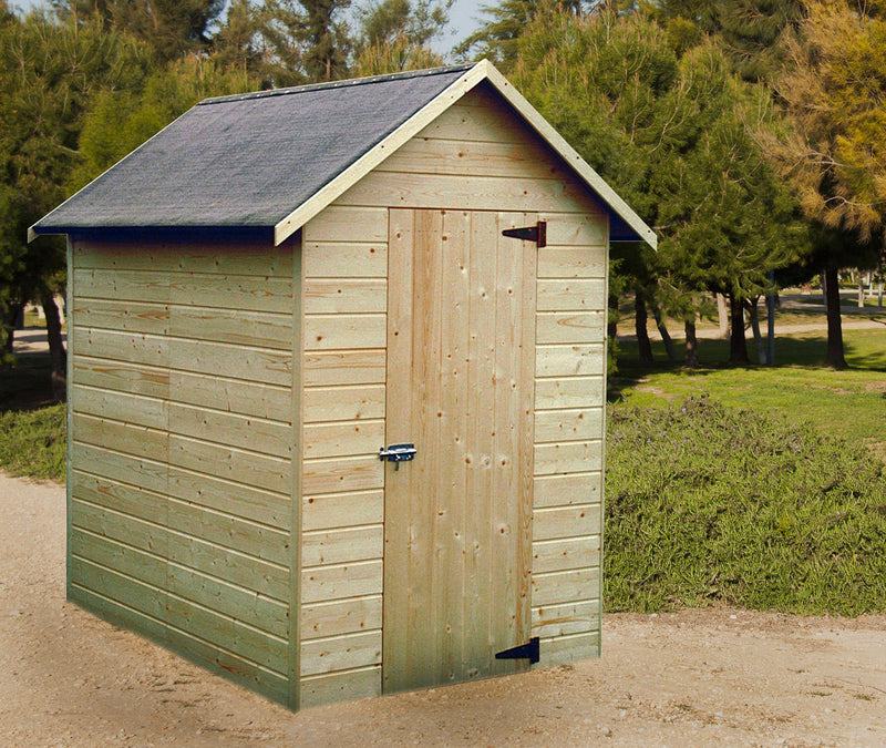 Casetta Box da Giardino per Attrezzi 1,49x1,82m con Pavimento in Legno Abete 12mm Ambeal