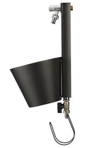 Fontana a Parete da Giardino con doppio Rubinetto Belfer 42/PRS Antracite