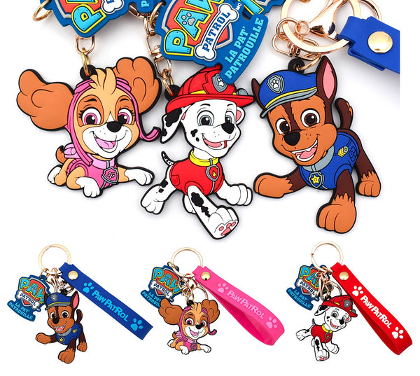 sconto Set 24 Portachiavi 3D in Silicone per Bambini Paw Patrol Varie Colorazioni