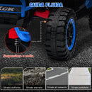 Macchina Elettrica per Bambini 24V Velocità 5-7km/h Guida Manuale e Telecomando Blu 