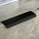 Credenza 147x40x83 cm con Armadietti a 2 Ante e Mensole Regolabili Effetto Marmo Grigio