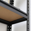 Set 2 Scaffalatura 5 Ripiani in MDF 70x30x167,5 cm Struttura in Acciaio Nero