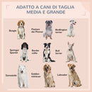 Casetta per Cani Rialzata con Cuscino Sfoderabile 117x85x89 cm in Rattan PE e Acciaio Grigio e Marrone-7
