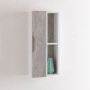 Pensile da Soggiorno 1 Anta Soft Close 17,5x16x78,2 cm TFT Belsk Bianco e Cemento