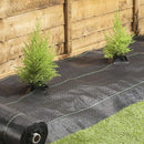 Telo Rotolo Pacciamatura da Giardino in Plastica 1x5m per Orto Nero