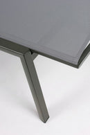 Set 4 Lettini Prendisole da Giardino 67x194x95h cm Cruise con Ruote Antracite 