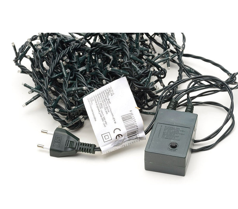 Luci di Natale 180 LED 9,16m Multicolor da Interno Cavo Verde