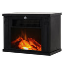 Camino Elettrico da Terra Effetto Fiamma 600W/1200W Nero 