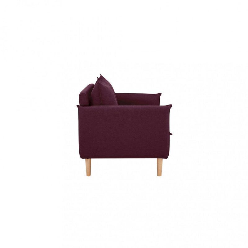 Divano 2 Posti Florin 130x84x51 h cm in Tessuto Viola