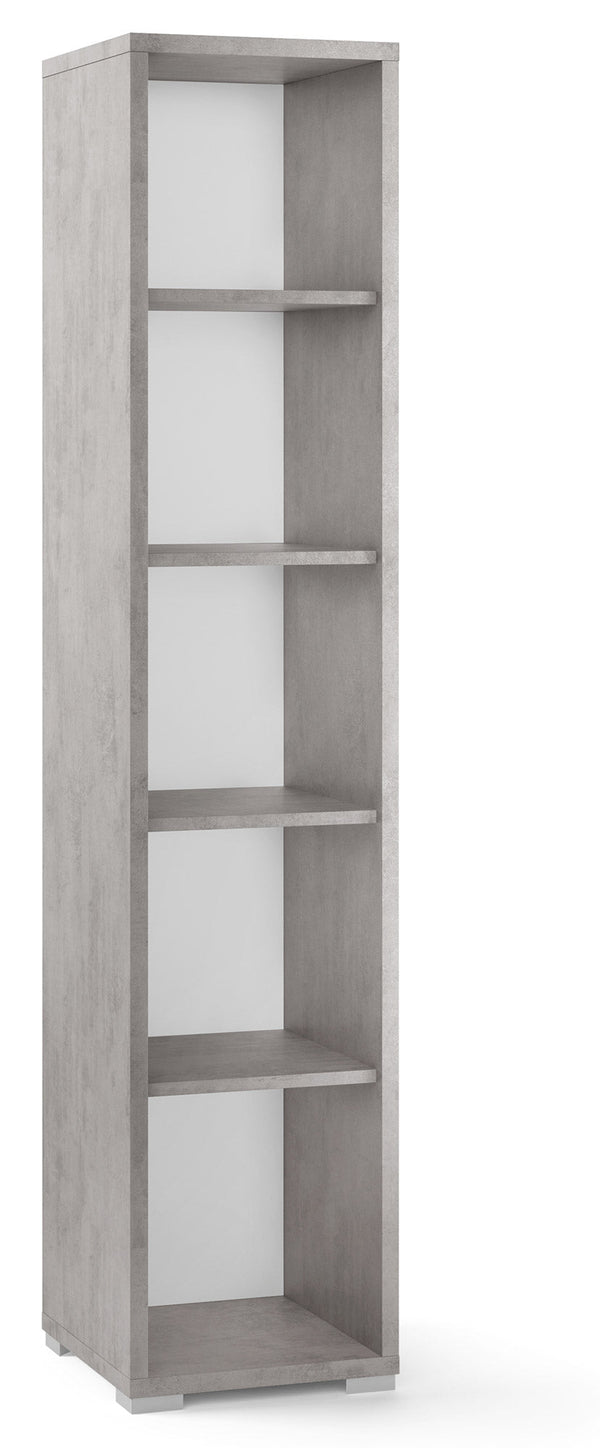 Libreria a Giorno 39x182x41 cm Cemento sconto