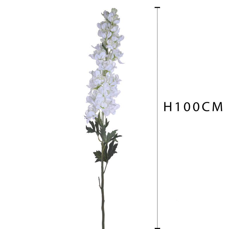 Set 4 Fiori Artificiali di Delphinium Altezza 100 cm 