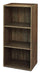 Libreria 3 ripiani 40x29x89 cm in Legno Noce