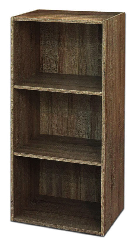 Libreria 3 ripiani 40x29x89 cm in Legno Noce